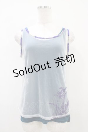 画像: 【SALE】gouk / レイヤードタンク  グリーン×パープル×ホワイト H-25-10-22-034-GO-TO-KB-ZT232