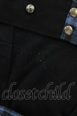 画像3: SEX POT ReVeNGe / チェックフラップ付ボンテージパンツ  黒×青 H-25-10-22-004-SP-PA-KB-ZH (3)