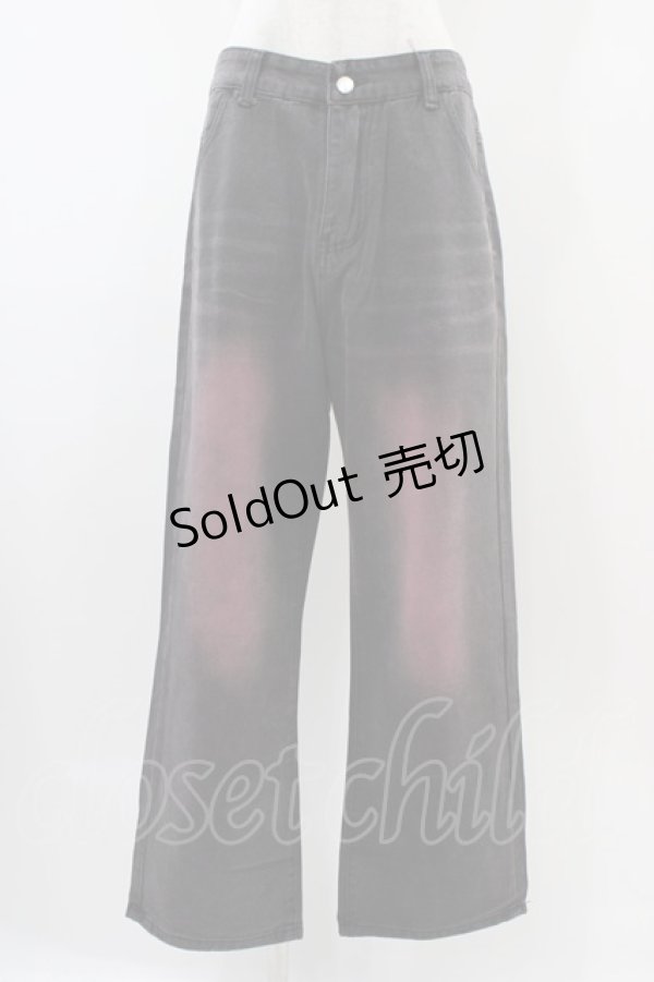 画像1: NieR CLOTHING / バックプリントパンツ  グレー H-25-10-22-005-PU-PA-KB-ZH (1)