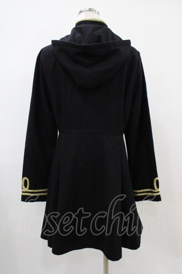 画像2: HELL CAT PUNKS / ナポレオンコート M ブラック H-25-10-22-041-PU-CO-KB-ZH (2)