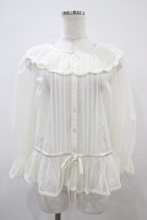 画像: Melody BasKet / 朝霧を纏うブラウス  アイボリー H-25-10-22-050-LO-BL-KB-ZH