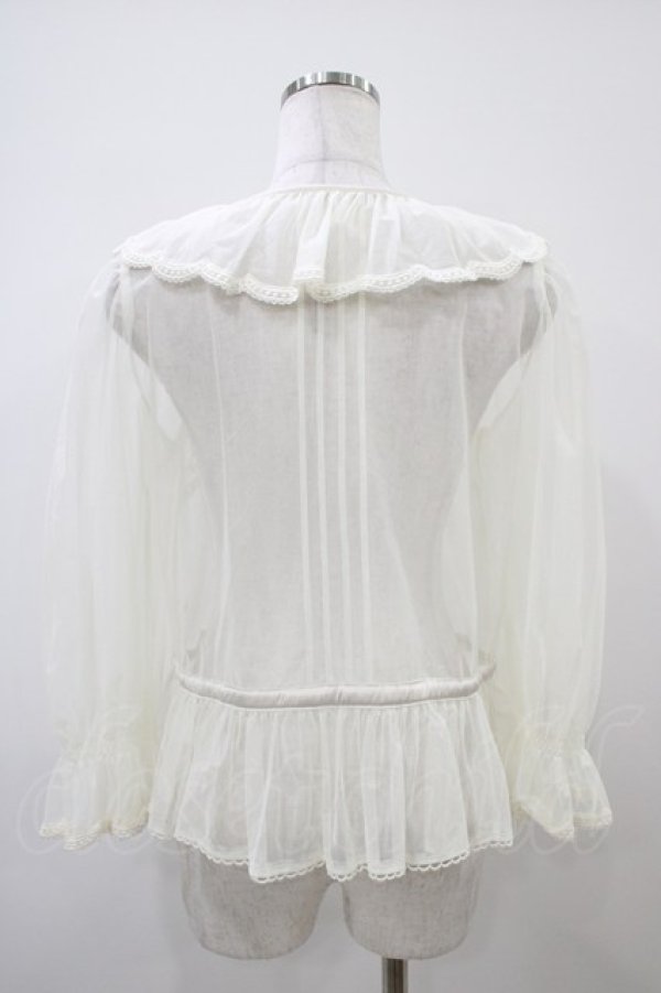 画像2: Melody BasKet / 朝霧を纏うブラウス  アイボリー H-25-10-22-050-LO-BL-KB-ZH (2)