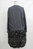 画像3: Jane Marple Dans Le Salon / Knit&Playing cards collaborationドレス M ミックスグレー×ブラック H-25-10-22-1027-JM-OP-KB-ZH (3)
