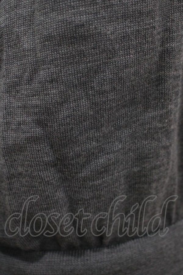 画像4: Jane Marple Dans Le Salon / Knit&Playing cards collaborationドレス M ミックスグレー×ブラック H-25-10-22-1027-JM-OP-KB-ZH (4)