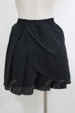 画像3: NieR Clothing / ラップ風プリーツスカート  黒 H-25-10-22-1030-PU-SK-KB-ZH (3)