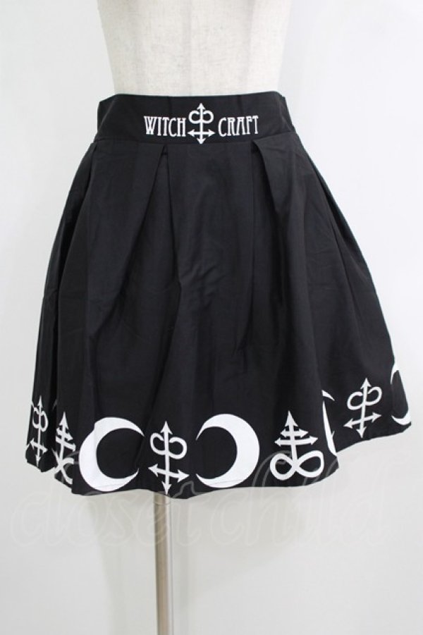 画像1: Restyle / SYMBOL SKIRT L ブラック×ホワイト H-25-10-22-1031-GO-SK-KB-ZH (1)