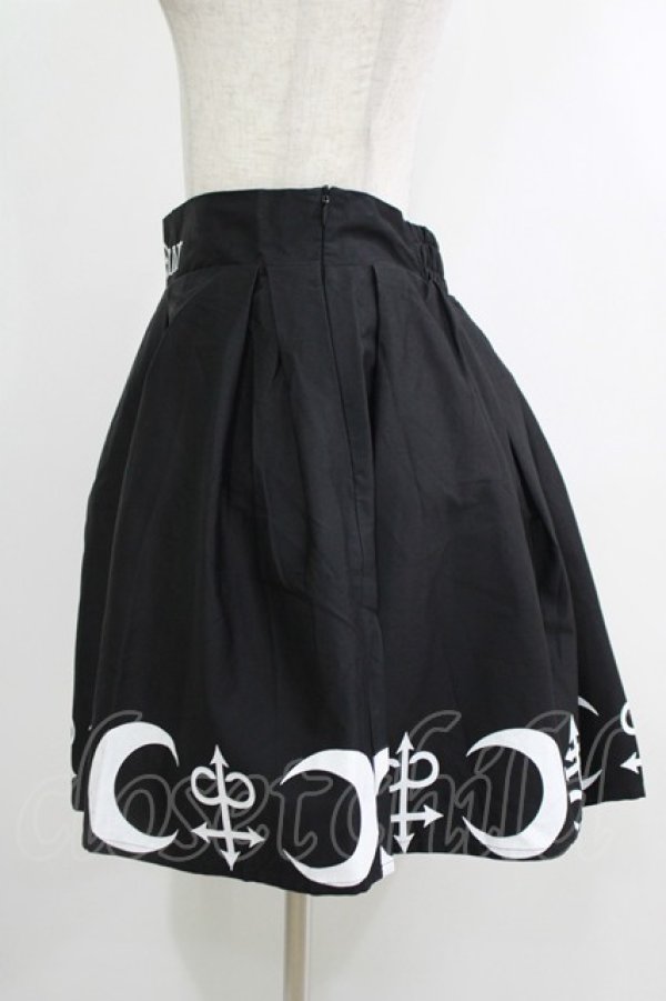 画像2: Restyle / SYMBOL SKIRT L ブラック×ホワイト H-25-10-22-1031-GO-SK-KB-ZH (2)