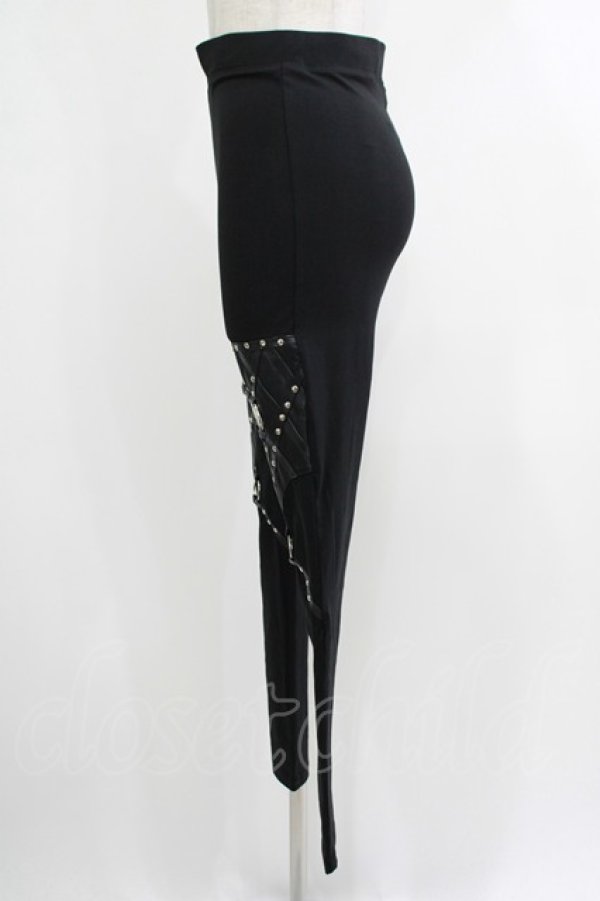 画像2: Restyle / PENTAGRAM HARNESS LEGGINGS M ブラック H-25-10-22-1040-GO-PA-KB-ZH (2)