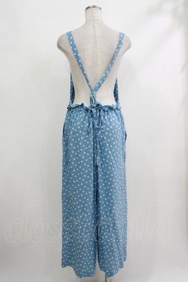 画像3: 【SALE】Jane Marple Dans Le Salon / Lily of the valleyサロペットパンツ M ブルーグレー H-25-10-22-1042-JM-PA-KB-ZT099 (3)