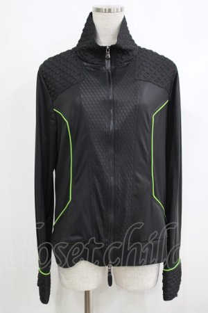 画像: Qutie Frash / サイバーZIPカーデ  ネオングリーン H-25-10-22-1045-QU-JA-KB-ZH