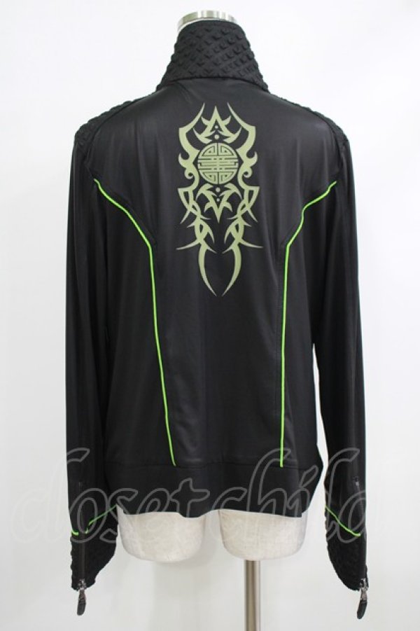 画像3: Qutie Frash / サイバーZIPカーデ  ネオングリーン H-25-10-22-1045-QU-JA-KB-ZH (3)