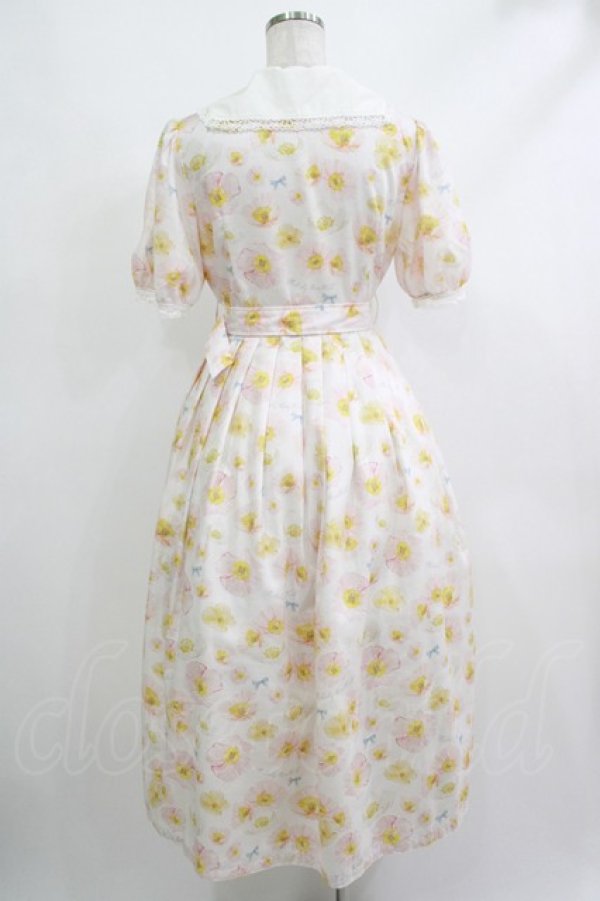 画像3: Melody BasKet / Blooming poppyフロントボタンワンピース  ピンク H-25-10-22-1005-LO-OP-KB-ZT314 (3)