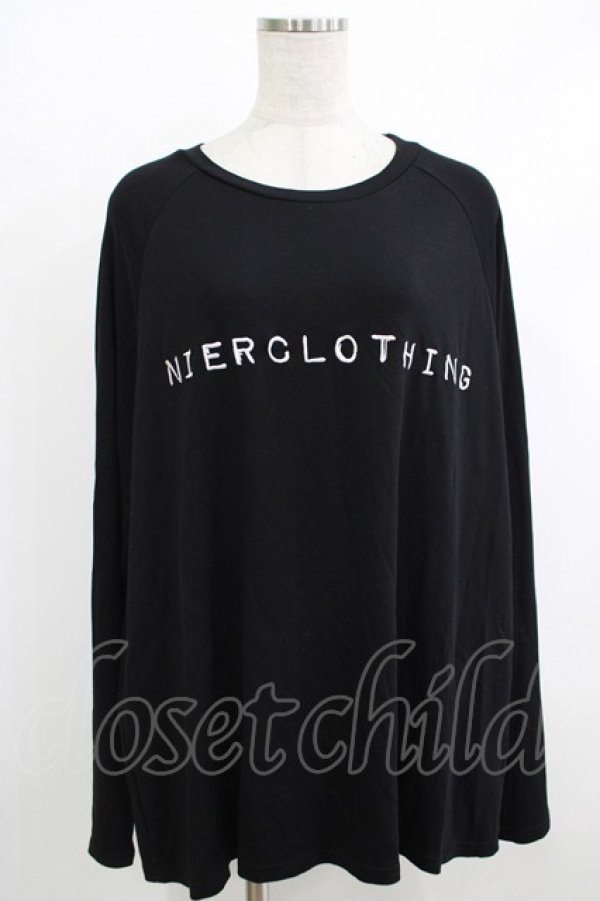 画像1: NieR CLOTHING / COTTON LONG CUTSEW  黒 H-25-10-22-1050-PU-TO-KB-ZH (1)