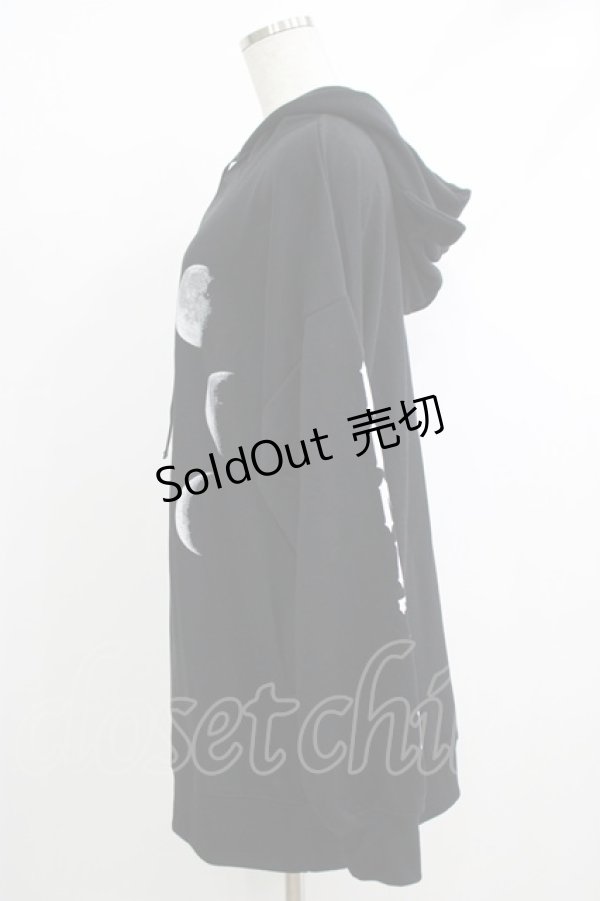 画像2: LISTEN FLAVOR / ルナティックキャット猫耳パーカー  ブラック H-25-10-22-1053-PU-TO-KB-ZH (2)