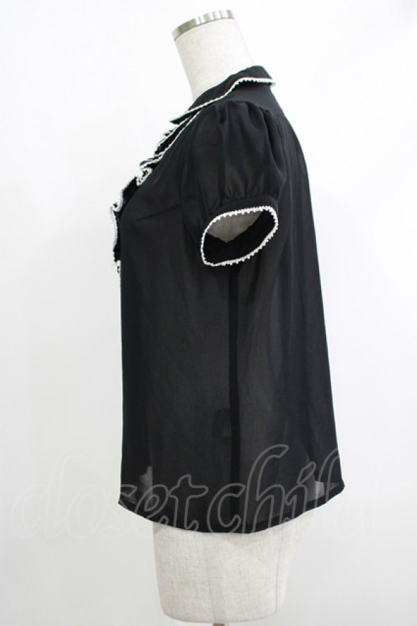画像2: 【SALE】MILK / ROMANTIC ブラウス  ブラック H-25-10-22-1056-ML-BL-KB-ZH (2)