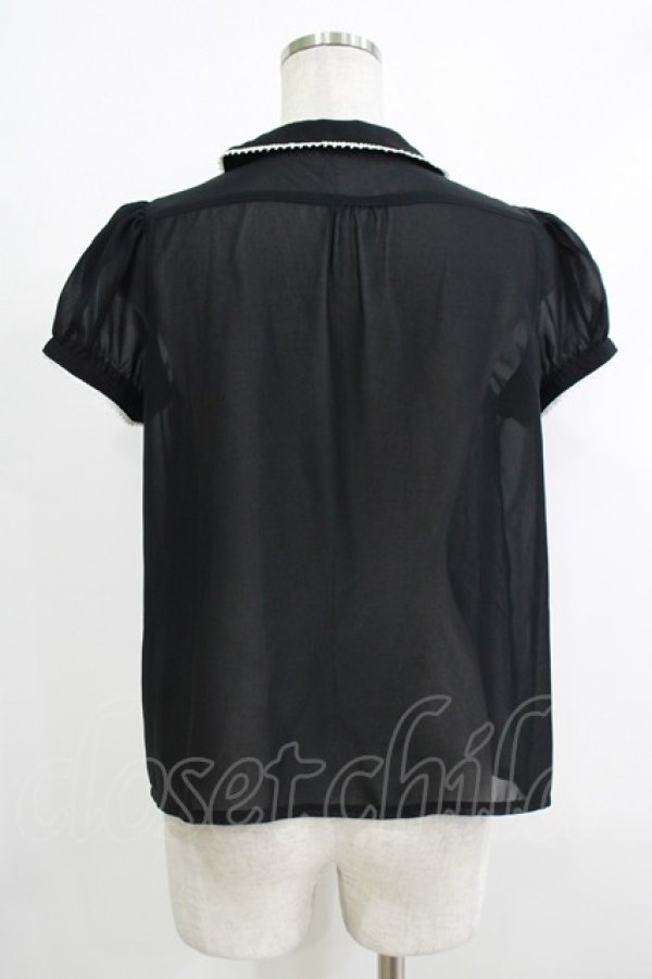 画像3: 【SALE】MILK / ROMANTIC ブラウス  ブラック H-25-10-22-1056-ML-BL-KB-ZH (3)