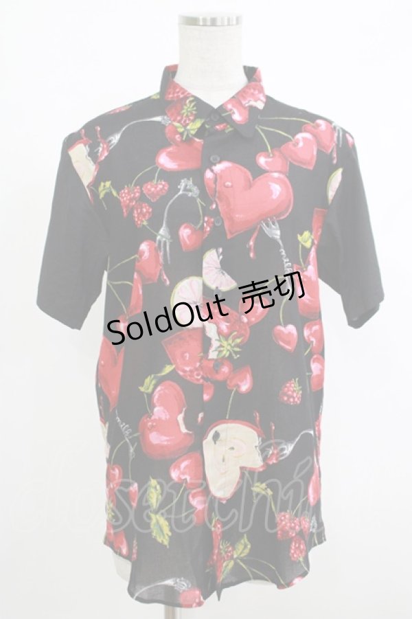 画像1: MILKBOY / ラブベリーシャツ  ブラック H-25-10-22-1058-MB-BL-KB-ZH (1)