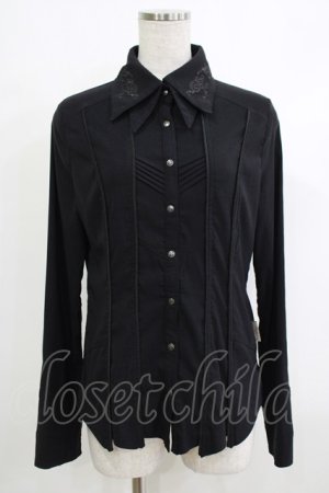 画像: Rozen Kavalier / ダブルカラーブラウス  ブラック H-25-10-22-1065-OO-BL-KB-ZH