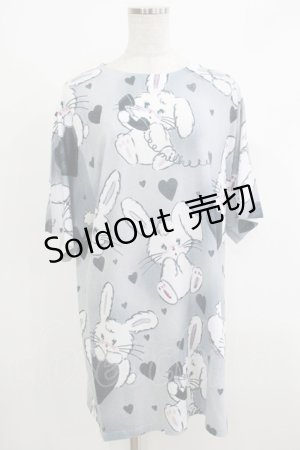 画像: 【SALE】MILKBOY / Bunny play Tee XL グレーベース H-25-10-22-1067-MB-TO-KB-ZT388
