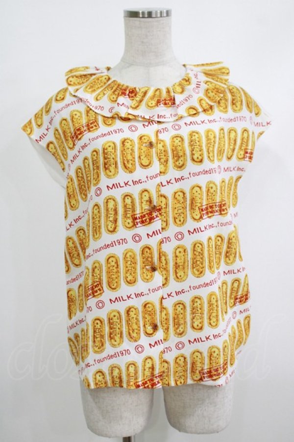 画像1: MILK / Biscottiブラウス  プレーンビスケット H-25-10-22-1071-ML-BL-KB-ZH (1)