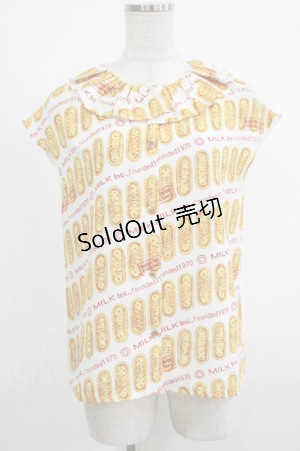 画像1: MILK / Biscottiブラウス  プレーンビスケット H-25-10-22-1072-ML-BL-KB-ZH (1)