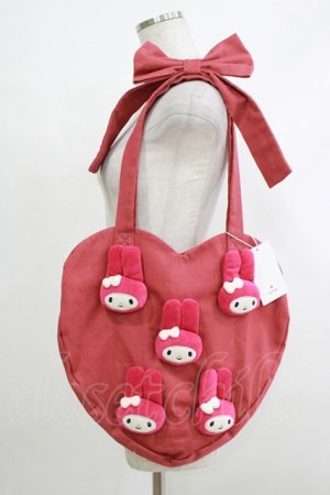 画像: merry jenny / My Melody heart tote bag  レッド H-25-10-22-1074-LO-BG-KB-ZH