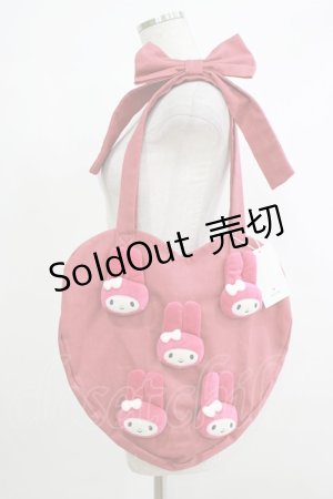 画像: merry jenny / My Melody heart tote bag  レッド H-25-10-22-1074-LO-BG-KB-ZH