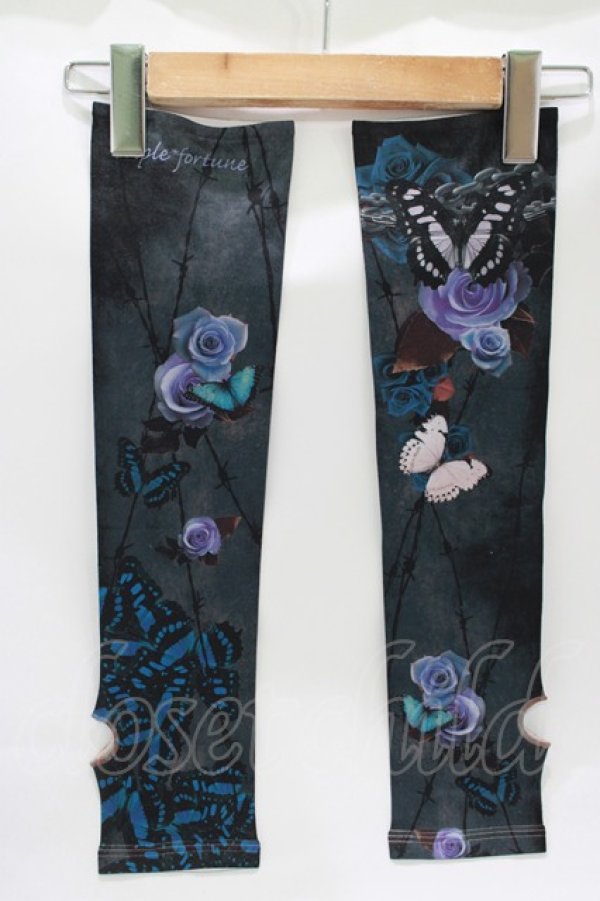 画像2: Triple fortune / プリントアームカバー   H-25-10-22-1076-EL-ZA-KB-ZH (2)