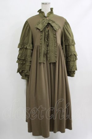 画像: Candy Stripper / ADDICTED TO YOU DRESS  カーキ H-25-10-22-1012-PU-OP-KB-ZH