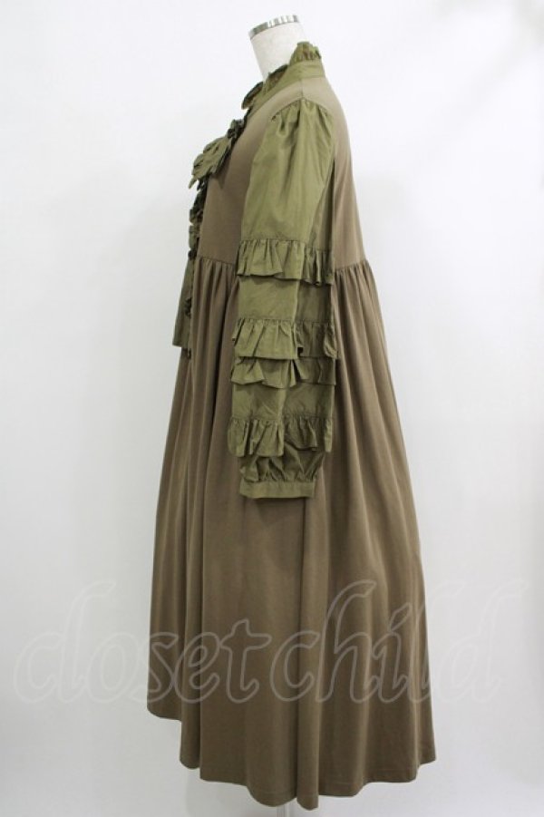 画像2: Candy Stripper / ADDICTED TO YOU DRESS  カーキ H-25-10-22-1012-PU-OP-KB-ZH (2)