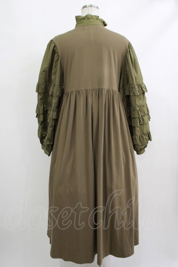 画像3: Candy Stripper / ADDICTED TO YOU DRESS  カーキ H-25-10-22-1012-PU-OP-KB-ZH (3)