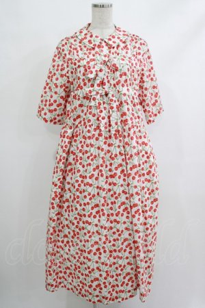 画像: Jane Marple Dans Le Salon / Falling cherriesダブルリボンドレス M オフホワイト H-25-10-22-1013-JM-OP-KB-ZH