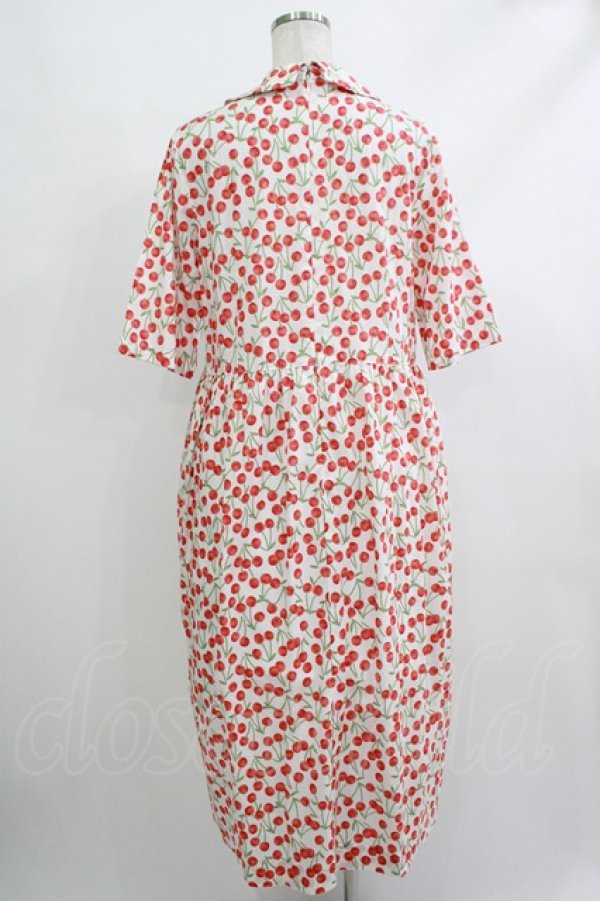 画像3: Jane Marple Dans Le Salon / Falling cherriesダブルリボンドレス M オフホワイト H-25-10-22-1013-JM-OP-KB-ZT316 (3)