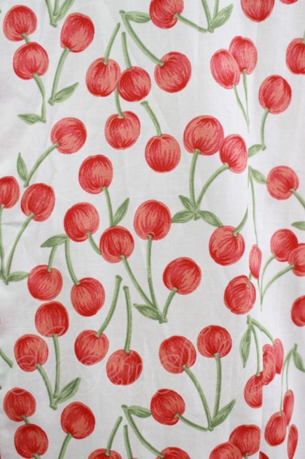 画像4: Jane Marple Dans Le Salon / Falling cherriesダブルリボンドレス M オフホワイト H-25-10-22-1013-JM-OP-KB-ZT316 (4)