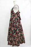 画像2: Jane Marple / Strawberry garden Strap dress M ブラック H-25-10-22-1016-JM-OP-KB-ZH (2)
