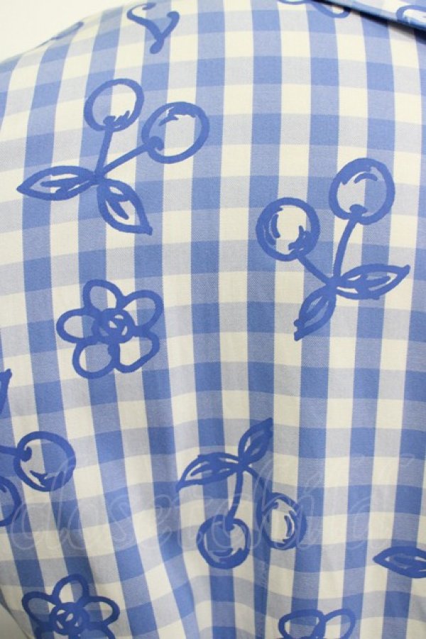画像4: Jane Marple / Picnic cloth joyfulドレス M ブルー H-25-10-22-1017-JM-OP-KB-ZH (4)