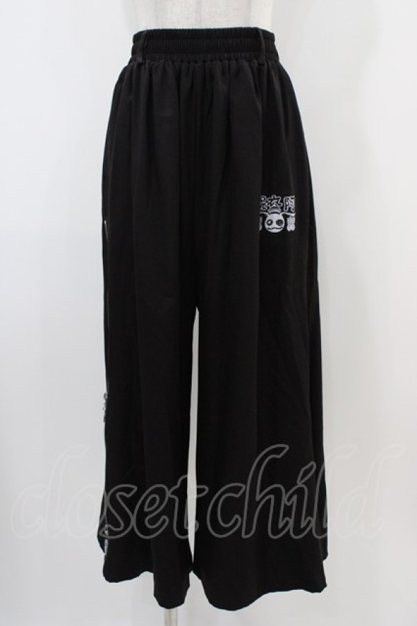 画像1: NieR Clothing / 2WAY SIDE ZIP WIDE PANTS  黒 H-25-10-22-002-PU-PA-KB-ZH (1)
