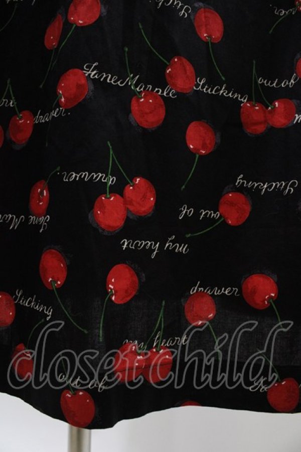 画像5: Jane Marple / Skipping cherriesのリボンドレス  ブラック H-25-10-22-017-JM-OP-KB-ZT061 (5)