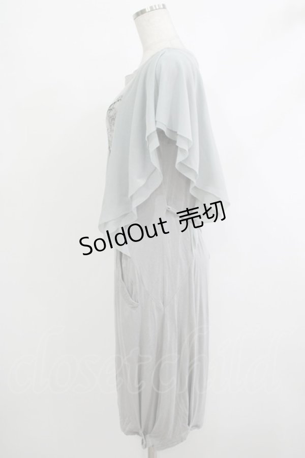 画像2: 【SALE】Rozen Kavalier / プリント刺繍カットソーワンピース  グレー H-25-10-23-1033-OO-OP-KB-ZT258 (2)