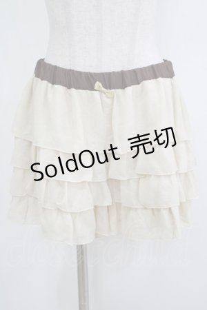 画像: Emily Temple cute / フリルキュロットパンツ  ベージュ H-25-10-23-1038-ET-PA-KB-ZH
