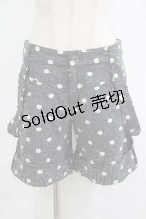 画像: Emily Temple cute / ドットジャガードサス付ウールパンツ  グレー H-25-10-23-1040-ET-PA-KB-ZH