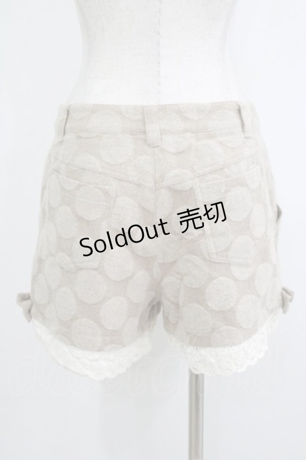 画像3: Emily Temple cute / ドットジャガードウールパンツ  ベージュ H-25-10-23-1041-ET-PA-KB-ZH (3)