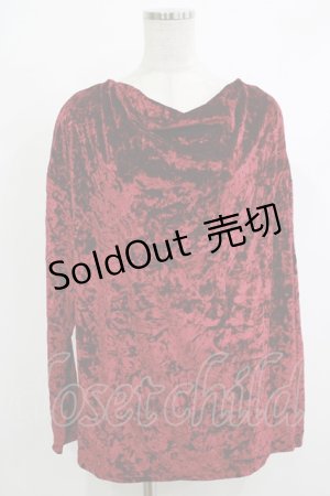 画像: Deorart / ベロアカットソー M ワイン H-25-10-23-1049-PU-TO-KB-ZH