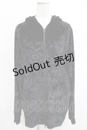 画像: Deorart / 猫耳フード付きベロアZIPパーカー M 黒 H-25-10-23-1050-PU-TO-KB-ZH