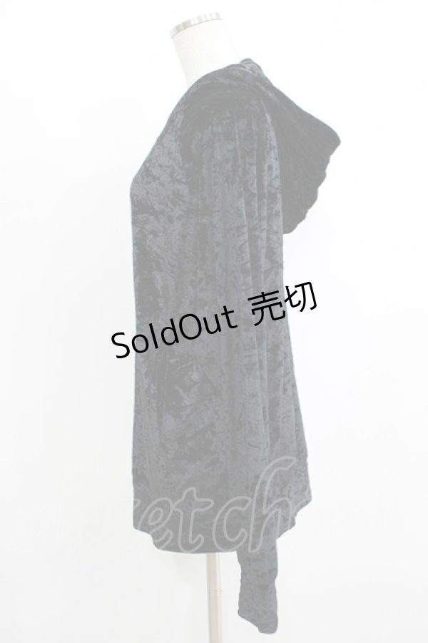 画像2: Deorart / 猫耳フード付きベロアZIPパーカー M 黒 H-25-10-23-1050-PU-TO-KB-ZH (2)