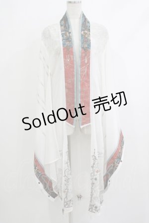 画像: Ozz oneste / 着物羽織  白 H-25-10-23-1053-OO-TO-KB-ZH