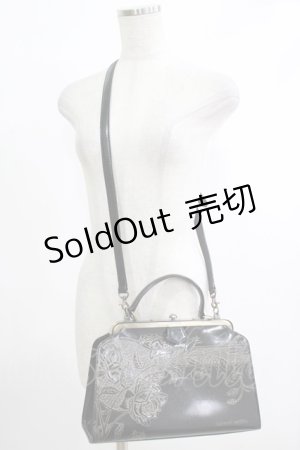 画像: Jean Paul GAULTIER / ニューローズがま口ドクターバッグ  ブラック H-25-10-23-1056-GO-BG-KB-ZH