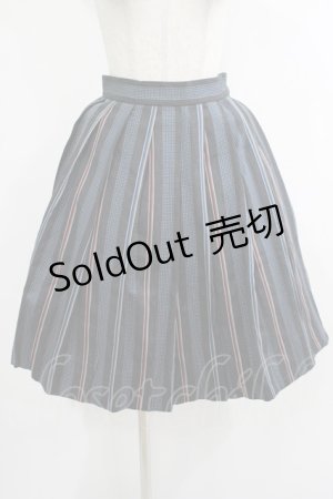 画像: Jane Marple Dans Le Salon / レジメンタルタックスカート  グレー H-25-10-23-1006-JM-SK-KB-ZH