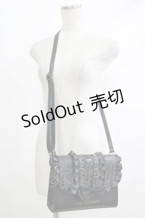 画像: ATELIER PIERROT / Enchanted Corset Bag  ブラック H-25-10-23-1057-EL-BG-KB-ZH