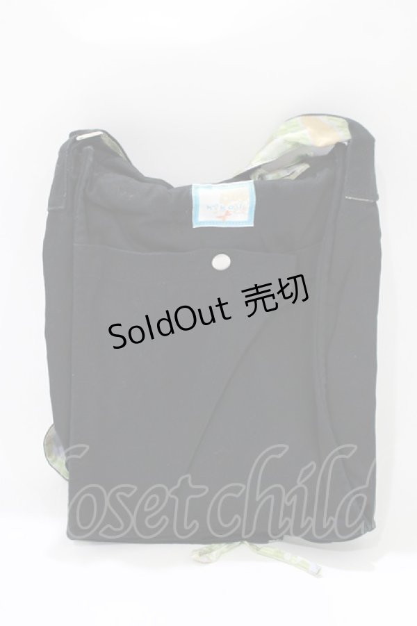 画像2: kikou / 和柄編上ショルダーバッグ  黒 H-25-10-23-1060-GO-BG-KB-ZH (2)